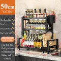 Kệ để gia vị nhà bếp đa năng 3 tầng kèm ống đũa giá gác thớt tiện lợi BA1801