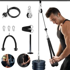 Bộ dây cáp ròng rọc tập gym tại nhà tiện lợi BA1817