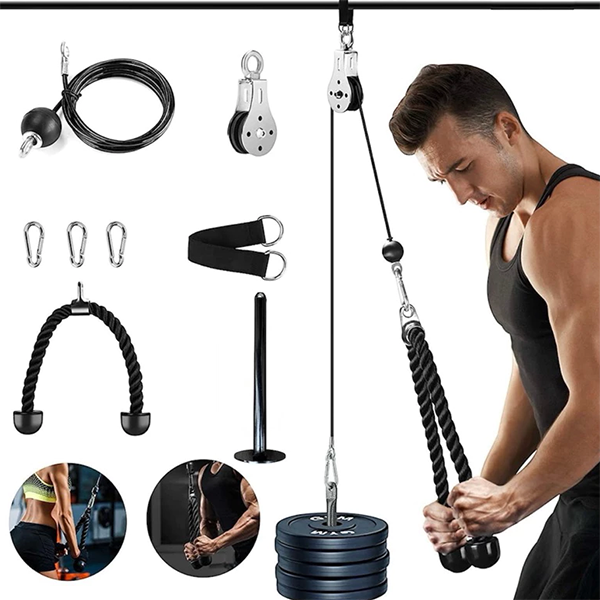 Bộ dây cáp ròng rọc tập gym tại nhà tiện lợi BA1817