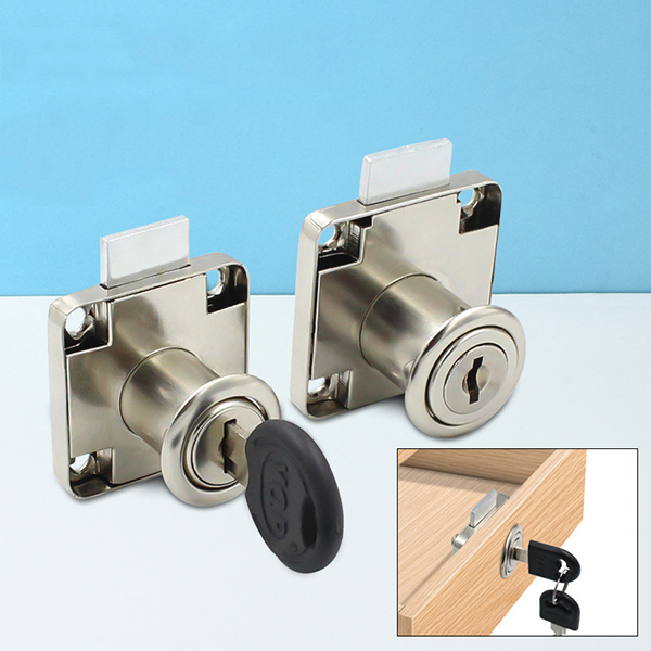Ổ khóa tủ ngăn kéo gỗ thép mạ crom chống gỉ kèm 2 chìa BA1816