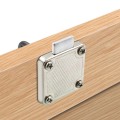 Ổ khóa tủ ngăn kéo gỗ thép mạ crom chống gỉ kèm 2 chìa BA1816, KT 22mm