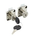 Ổ khóa tủ ngăn kéo gỗ thép mạ crom chống gỉ kèm 2 chìa BA1816, KT 22mm