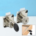 Ổ khóa tủ ngăn kéo gỗ thép mạ crom chống gỉ kèm 2 chìa BA1816, KT 22mm