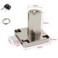 Ổ khóa tủ ngăn kéo gỗ thép mạ crom chống gỉ kèm 2 chìa BA1816, KT 22mm