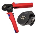 Kìm bấm cos vuông HSC8 6-4A tự điều chỉnh kèm 1200 đầu cos cao cấp BA1844 
