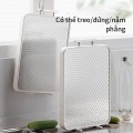 Thớt inox 304 kháng khuẩn 2 mặt an toàn, chống ẩm mốc, khe chống tràn BA1863