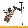 Gậy chống gấp gọn cho người già Lucass Y27 chống trượt BA1867