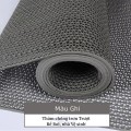 Thảm nhựa lưới chống trơn trượt lót sàn nhà tắm, ban công BA1865, Màu xám - Loại mắt nhỏ