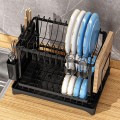 Kệ chén bát 2/3 tầng thông minh thiết kế gập gọn kèm khay hứng nước BA1890