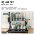 Kệ chén bát 2/3 tầng thông minh thiết kế gập gọn kèm khay hứng nước BA1890
