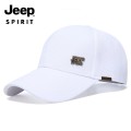 Mũ lưỡi trai unisex Jeep Spirit form cứng, ôm đầu, thời trang BA1858, Màu đen  - Freesize (56–61cm, có khóa điều chỉnh)