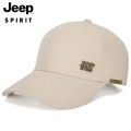 Mũ lưỡi trai unisex Jeep Spirit form cứng, ôm đầu, thời trang BA1858, Màu đen  - Freesize (56–61cm, có khóa điều chỉnh)