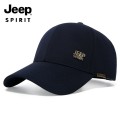 Mũ lưỡi trai unisex Jeep Spirit form cứng, ôm đầu, thời trang BA1858, Màu đen  - Freesize (56–61cm, có khóa điều chỉnh)