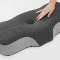 Gối công thái học cao su non nâng đỡ cột sống, thoáng khí cao cấp Ema BA1873, Size S Màu Tối + Vỏ