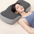 Gối công thái học cao su non nâng đỡ cột sống, thoáng khí cao cấp Ema BA1873, Size S Màu Tối + Vỏ
