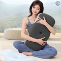 Gối công thái học cao su non nâng đỡ cột sống, thoáng khí cao cấp Ema BA1873, Size S Màu Tối + Vỏ