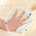 Gối công thái học cao su non nâng đỡ cột sống, thoáng khí cao cấp Ema BA1873, Size S Màu Tối + Vỏ