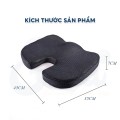 Nệm ngồi ghế văn phòng, ghế làm việc chữ U cao su non vỏ lưới thoáng khí BA1855