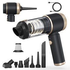 Máy hút bụi cầm tay mini không dây SHANEN, lực hút 25.000Pa BA1879, Full bộ máy hút bụi + Túi