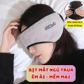 Bịt mắt ngủ trưa vải nhung mềm mại che kín mắt và tai BA1880