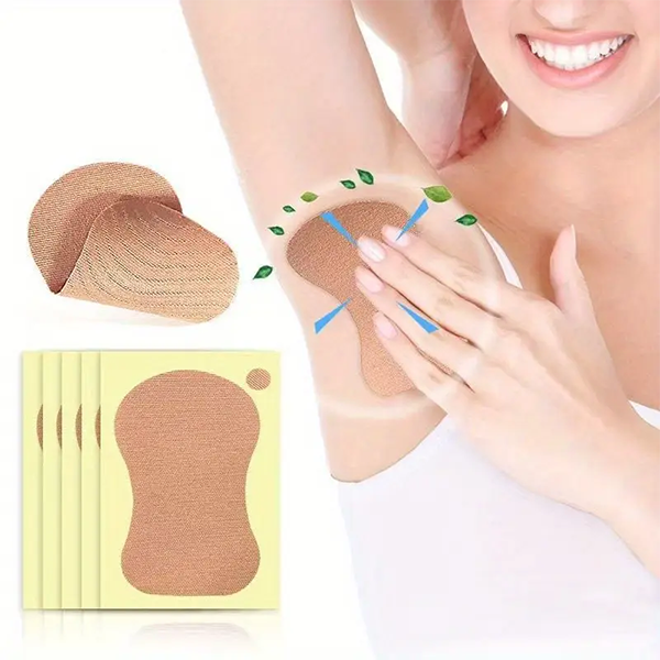 Combo 5 túi miếng dán thấm mồ hôi nách màu da cho nam, nữ BA1881