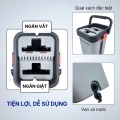 Bộ lau nhà tự vắt thông minh, đầu xoay linh hoạt, lau sạch nhanh BA1876