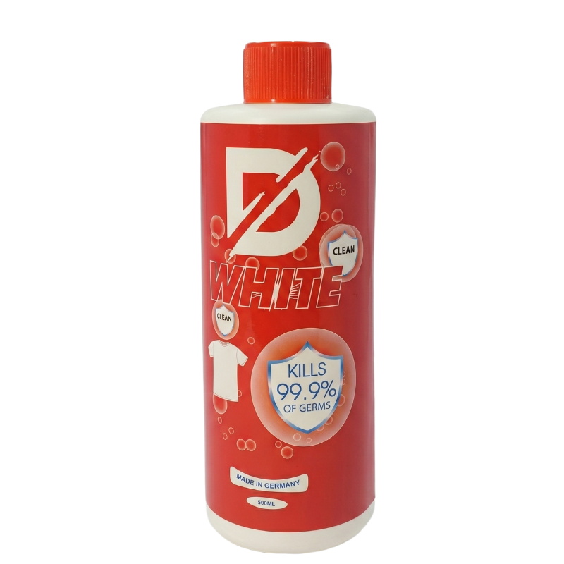 Nước tẩy quần áo đánh bay vết bẩn cứng đầu D White 500ml BA1914