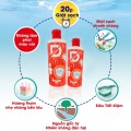 Nước tẩy quần áo đánh bay vết bẩn cứng đầu D White 500ml BA1914