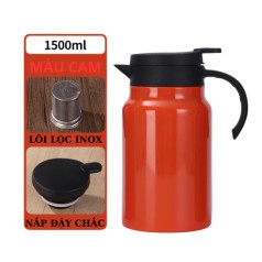  Bình pha trà kèm lõi lọc inox 1500ml BA1898