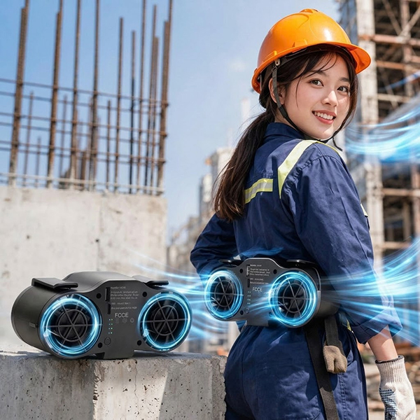 Quạt đeo thắt lưng Zlife Z10 thiết kế 2 phản lực gió siêu mát BA1903