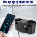 Quạt đeo thắt lưng Zlife Z10 thiết kế 2 phản lực gió siêu mát BA1903