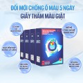 Giấy hút màu CUBIC AQUA 100 tờ chống lem màu quần áo khi giặt BA1908