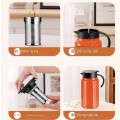 Bình pha trà giữ nhiệt kèm lõi lọc tiện lợi dung tích 1,5L BA1898, Màu cam