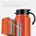 Bình pha trà giữ nhiệt kèm lõi lọc tiện lợi dung tích 1,5L BA1898, Màu cam