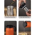 Bình pha trà giữ nhiệt kèm lõi lọc tiện lợi dung tích 1,5L BA1898, Màu cam