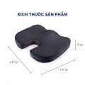 Nệm ngồi ghế văn phòng chữ U cao su non vỏ lưới thoáng khí BA1855