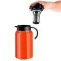 Bình pha trà giữ nhiệt kèm lõi lọc tiện lợi dung tích 1,5L BA1898, Màu cam