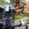 Giá đỡ điện thoại gắn ô tô xoay 360 độ nhỏ gọn tiện lợi BA1923, Giá đỡ cửa gió 23