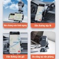 Giá đỡ điện thoại gắn ô tô xoay 360 độ nhỏ gọn tiện lợi BA1923, Giá đỡ cửa gió 23