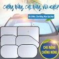 Bộ che nắng ô tô 6 món tráng bạc cách nhiệt chống UV BA1925