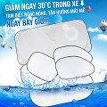 Bộ che nắng ô tô 6 món tráng bạc cách nhiệt chống UV BA1925