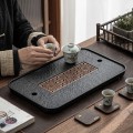 Khay trà mặt đá sứ nhân tạo kiểu dáng sang trọng BA1940, 37x24x4cm
