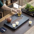 Khay trà mặt đá sứ nhân tạo kiểu dáng sang trọng BA1940, 37x24x4cm