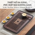 Khay ấm chén uống trà bằng tre hun khói cao cấp BA1941