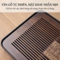 Khay ấm chén uống trà bằng tre hun khói cao cấp BA1941