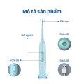 Máy lấy cao răng kết hợp bàn chải điện sóng âm có đế sạc tiện lợi BA1928
