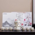 Bộ ấm chén pha trà cối xay thiết kế cổ điển sang trọng BA1987, Cối Xay Bích Liên