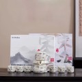 Bộ ấm chén pha trà cối xay thiết kế cổ điển sang trọng BA1987, Cối Xay Bích Liên