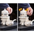 Bộ ấm chén pha trà cối xay thiết kế cổ điển sang trọng BA1987, Cối Xay Bích Liên