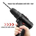 Máy khoan cầm tay 12V kèm hộp 24 phụ kiện và 2 pin BA1946